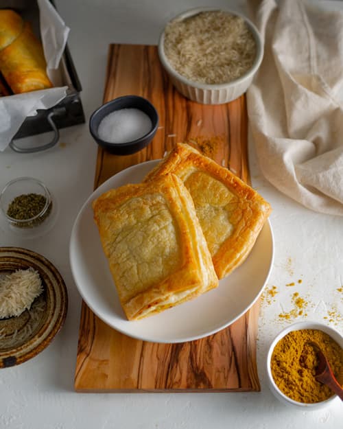 Chicken, Curry & Rice Piroshky